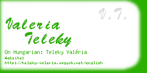 valeria teleky business card
